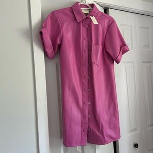 Beautiful leather dress from Anthropologie